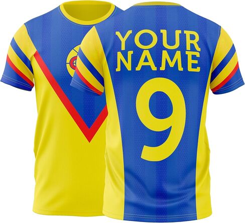 مروحة Tshirt Custom Fan Custom Aguilas America Soccer Mexico Team Football - Jersey Football for Kids عدة أحجام ... in Saudi Arabia
