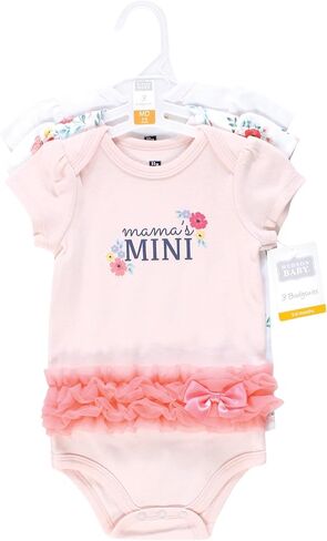 Hudson Baby Infant Girl Cotton Bodysits ، Valentine Hearts ، 12-18 شهرًا in Saudi Arabia