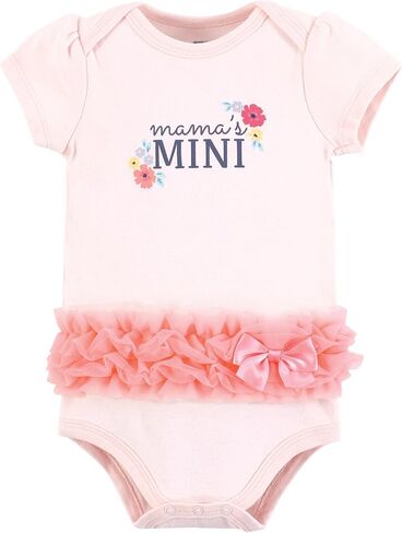 Hudson Baby Infant Girl Cotton Bodysits ، Valentine Hearts ، 12-18 شهرًا in Saudi Arabia