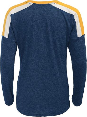 Outerstuff NHL Youth Girls (7-16) Celly Long Sleve Hyper Slub Tee ، Buffalo Sabers Navy X-Large (16) in Saudi Arabia