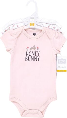 Hudson Baby Infant Girl Cotton Bodysits ، Valentine Hearts ، 12-18 شهرًا in Kuwait