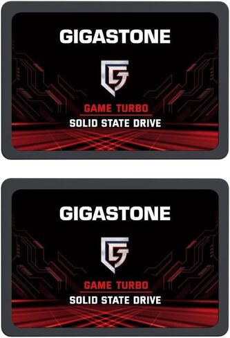 Gigastone Game Pro 2-Pack 2TB SSD SATA III 6Gb/s. 3D NAND 2.5" Internal Solid State Drive, Read up to 540MB/s. Compatible with PS4, PC, Desktop and Laptop, 2.5 inch 7mm (0.28") in Saudi Arabia