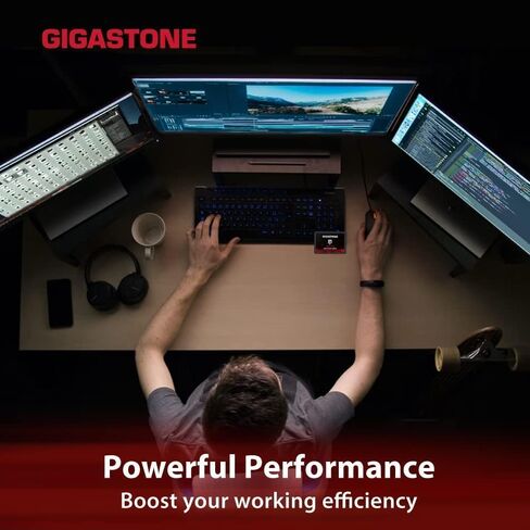 Gigastone Game Pro 2-Pack 2TB SSD SATA III 6Gb/s. 3D NAND 2.5" Internal Solid State Drive, Read up to 540MB/s. Compatible with PS4, PC, Desktop and Laptop, 2.5 inch 7mm (0.28") in Saudi Arabia