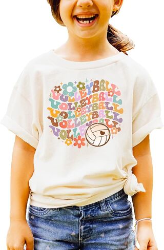 Groovy Volleyball School Spirit Shirt for Game Day Apparel for Adults and Kids in Saudi Arabia