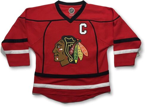 Jonathan Toews Chicago Blackhawks Youth Red Player Stripe Fashion Jersey in Kuwait
