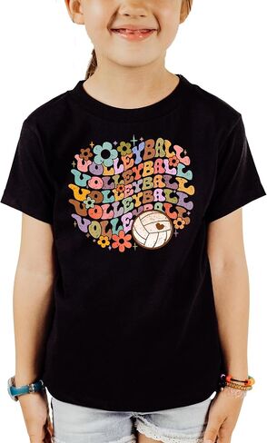 Groovy Volleyball School Spirit Shirt for Game Day Apparel for Adults and Kids in Saudi Arabia