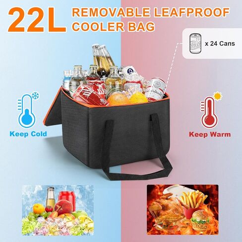 95L Car Trunk Organizer, Collapsible Trunk Storage Organizer with Removable Lid - Multi Compartment Waterproof Storage Organizer, Fits Most Car, Truck, Red in Kuwait