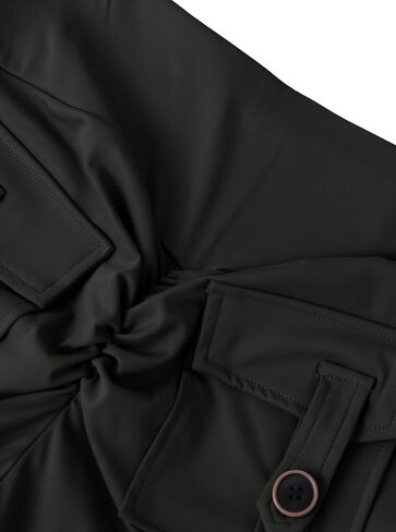 Avanova Women Faux Leather Butt Lifting Leggings Flare High Waist Sexy Bell Bottom Pants in Saudi Arabia