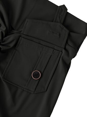 Avanova Women Faux Leather Butt Lifting Leggings Flare High Waist Sexy Bell Bottom Pants in Saudi Arabia