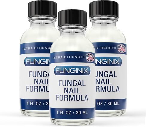 FUNGINIX Toenail Fungus Treatment - Maximum Strength - Nail Fungus Treatment for Fungal Nails - Antifungal Liquid Solution - Made in the USA - 1 Bottle - (Packaging May Vary) in Saudi Arabia