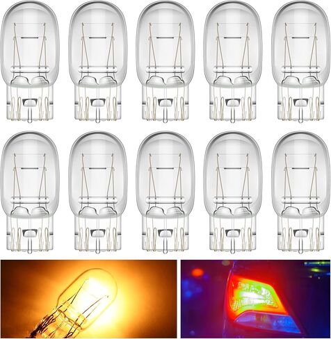 Meonum 20 Pcs 7443 Bulb, Brake Light Bulb for Daytime Running(DRL), T20 Automotive Reverse/Strobe Brake/Tail/Backup/Parking/Tail Light/Turn Signal Replacement for Cars, Trucks, SUVs in Saudi Arabia