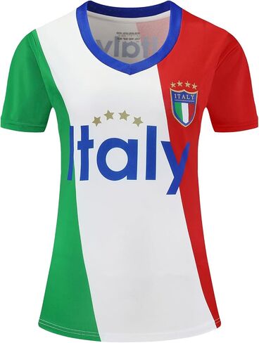 Women Soccer Jersey Sports Fans Outdoor T-Shirts Athletic Slim Fit Activewear Tee Soccer Shirt in Saudi Arabia