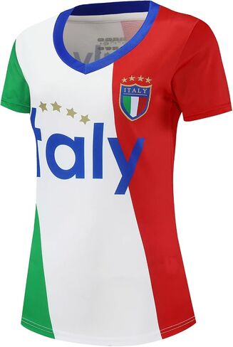 Women Soccer Jersey Sports Fans Outdoor T-Shirts Athletic Slim Fit Activewear Tee Soccer Shirt in Saudi Arabia