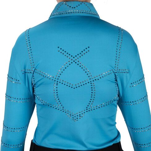 Schneiders Ladies Jessie Crystal Western Show Shirt | Sparkling Rhinestone Detail | 4-Way Stretch Fabric for Comfort in Saudi Arabia