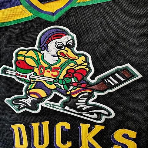 Adam Banks #99 Mighty Ducks Jersey – 90s Movie Ice Hockey Shirt, Stitched Letters, Throwback Costume for Men & Women, S–5XL in Saudi Arabia