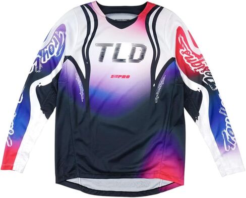 Troy Lee Designs Youth GP Pro Jersey ؛ بالتنقيط الأسود/الأرجواني SM in Saudi Arabia
