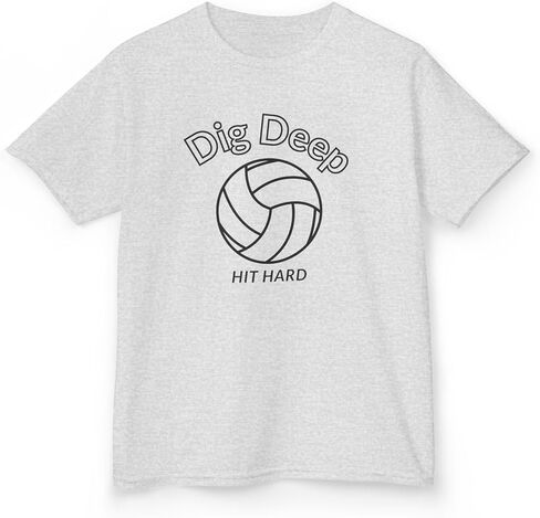 Youth Volleyball Tee Dig Deep, Hit Hard in Saudi Arabia