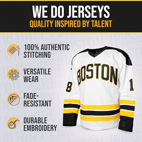 Happy Gilmore #18 Kids Hockey Jersey – 90s Comedy-Inspired Throwback, Stitched Letters, Youth Sizes S–XL in Saudi Arabia