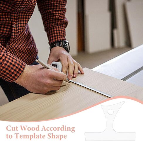 Dicosmetic 3pcs مقبض المقبض لوحة القالب 3 قوالب أنماط لقوالب التوجيه الاكريليك الخشبية لمركبة المطبخ DIY in Saudi Arabia