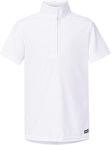 Kerrits Kids Encore Short Sleeve Show Shirt – Classic White Kids English Equestrian Competition Shirt in Saudi Arabia