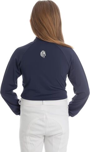 Equinavia Alma Girls Ferverivrian Long Sunve Sun Shirt | الأطفال ركوب القميص مع حماية UPF 50 UV وشبكة التنفس in Saudi Arabia