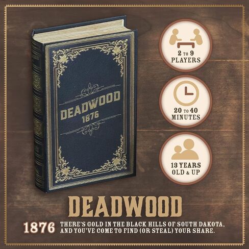 Facade Dark Cites Series Board Game of Strategy, Deceit, and Luck - Card Game for Teens Adults and Family - Deluxe Deadwood 1876 in Kuwait