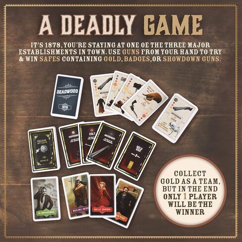 Facade Dark Cites Series Board Game of Strategy, Deceit, and Luck - Card Game for Teens Adults and Family - Deluxe Deadwood 1876 in Kuwait