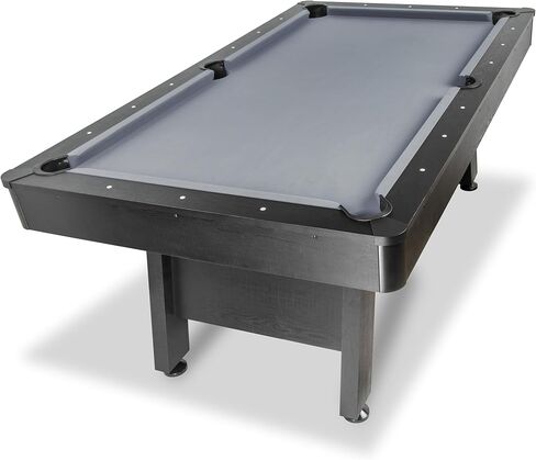 GoSports 7 ft Pool Tables with Wood Finish - Gray or Green Felt - Billiards Game Room Table for Adults & Family - Accessories Not Included in Saudi Arabia