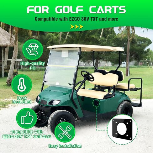 Golf Cart Charging Port Adapter Plate Compatible with 110V 36V EZGO TXT/TXT36, Shore Power Inlet Stabilizing Accessory, On-Board Charger Replacement for RV Truck Marine (3 Holes) in Saudi Arabia