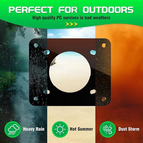 Golf Cart Charging Port Adapter Plate Compatible with 110V 36V EZGO TXT/TXT36, Shore Power Inlet Stabilizing Accessory, On-Board Charger Replacement for RV Truck Marine (3 Holes) in Saudi Arabia