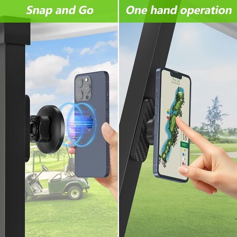 حامل الهاتف المغناطيسي Golf Cart متوافق مع Magsafe iPhone و Android يناسب Ezgo ، و Club Car ، و Yamaha ، و Icon ، و Golf Carts Excesssories للرجال لاعبي الغولف in Kuwait