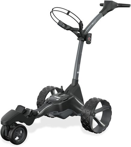 Motocaddy M7 GPS Remote Electric Golf Caddy - Electric Golf Push Cart with Remote, Touchscreen, Integrated GPS, Advanced Analytics Tracking, and Auto Downhill Control - Accessories Included (Black) in Saudi Arabia