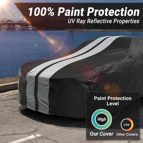 iCarCover Premium Car Cover for 1970-1972 Chevy Monte Carlo Heavy Duty Waterproof All-Weather Automobiles Custom Fit Indoor Outdoor UV Snow Protection Covers with Straps and Bag in Kuwait