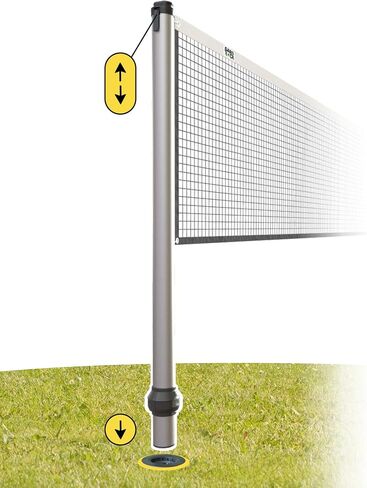 GARD & ROCK Multisport Telescopic Posts in Aluminum - Quick Fixation System - Badminton, Tennis, Volleyball, Anchoring Base Not Included! - Turn Your Space into a Sports Field in a Flash! in Saudi Arabia