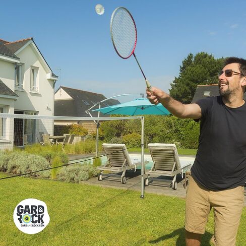 GARD & ROCK Multisport Telescopic Posts in Aluminum - Quick Fixation System - Badminton, Tennis, Volleyball, Anchoring Base Not Included! - Turn Your Space into a Sports Field in a Flash! in Saudi Arabia