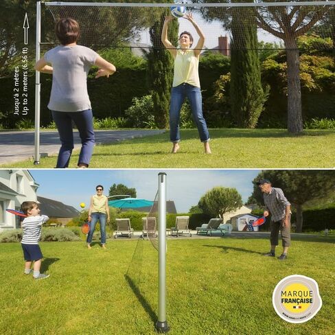 GARD & ROCK Multisport Telescopic Posts in Aluminum - Quick Fixation System - Badminton, Tennis, Volleyball, Anchoring Base Not Included! - Turn Your Space into a Sports Field in a Flash! in Saudi Arabia