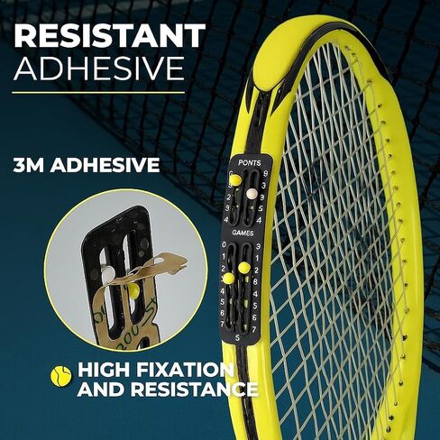 يتضمن حارس نقاط التنس و Padel للمضرب - سلسلة مفاتيح مضرب Padel - يناسب جميع المضارب - أدوات التنس والهدايا - مجموعة هداف in Saudi Arabia