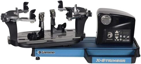 GAMMA Sports Stringing Machines, X-ELS 6PT, X Series Tennis Stringing Machine, 360 Degree Roundtable, Secure, Racquetball, Badminton Stringing, Squash, Stringing Tools Included in Kuwait