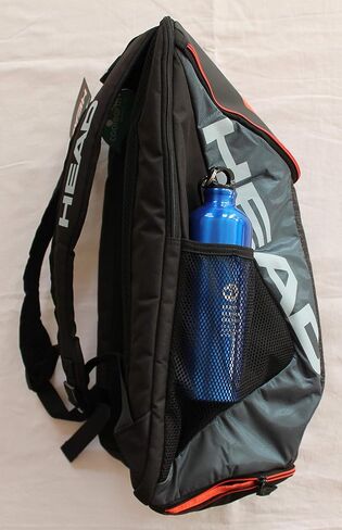 رئيس فريق TEAL TEAL TENNIS Backpack 2 RACQUET Carning Bag W/PATDED COTTER COMBARTMENT PROTPARTMENT - Black/Gray. in Kuwait