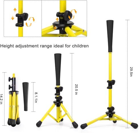 Baseball Tee for Kids,Batting Tee,Softball Tee,Youth Hitting Tee,Teeball Tee,Travel Tee,Easy Adjustable Height in Kuwait