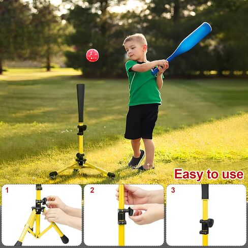 Baseball Tee for Kids,Batting Tee,Softball Tee,Youth Hitting Tee,Teeball Tee,Travel Tee,Easy Adjustable Height in Kuwait