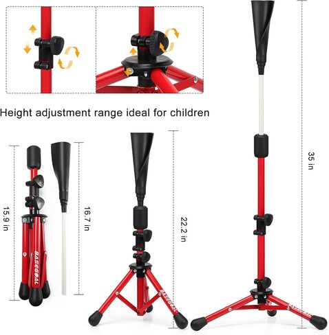 Baseball Tee for Kids,Batting Tee,Softball Tee,Youth Hitting Tee,Teeball Tee,Travel Tee,Easy Adjustable Height in Saudi Arabia