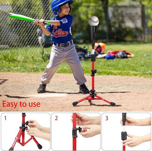 Baseball Tee for Kids,Batting Tee,Softball Tee,Youth Hitting Tee,Teeball Tee,Travel Tee,Easy Adjustable Height in Saudi Arabia