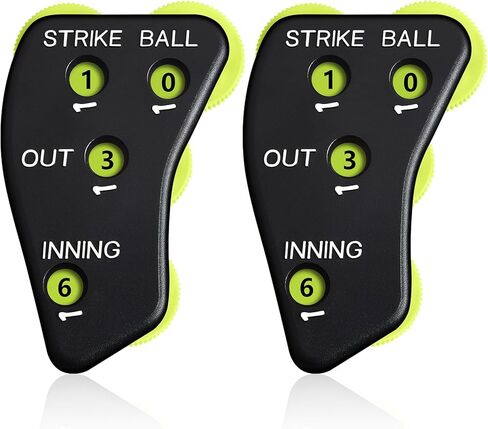 Deekin 4 Wheel Baseball Empire Clicker Black Umpire Gear Practical Baseball Counter Counter For Enings Recording Outs Outs Balls Softball Reveree in Kuwait