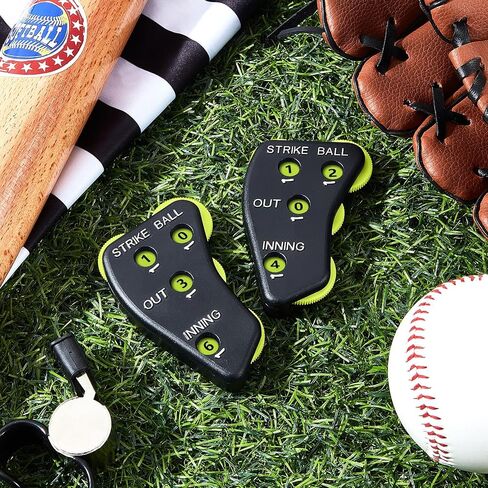 Deekin 4 Wheel Baseball Empire Clicker Black Umpire Gear Practical Baseball Counter Counter For Enings Recording Outs Outs Balls Softball Reveree in Kuwait