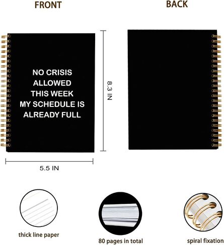 Funny Office Notebooks for Work, Sarcastic Gifts for Coworkers, I'm Sorry I Offended You By Using Facts And Logic Sign, Funny Journal, Work Humor Gifts, Hardcover Spiral Notebook 5.5 x 8.3 in Saudi Arabia