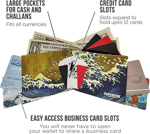 Builder Paper Mighty Wallet - Vegan Thin Tear & Water-Resistant Slim Wallet for men - Mens Credit Card Holder Small Wallet, Novelty Christmas Kids Boys Teen Kid Bifold Wallets for Men - RFID in Kuwait