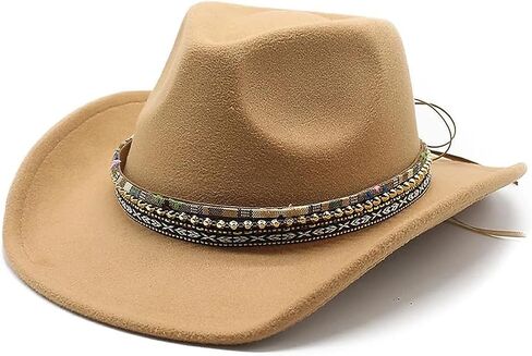 Cowboy Hat Bands for Men Women, Leather Hatbands Belt for Cowboy/Western/Fedora/Cowgirl Hats in Saudi Arabia