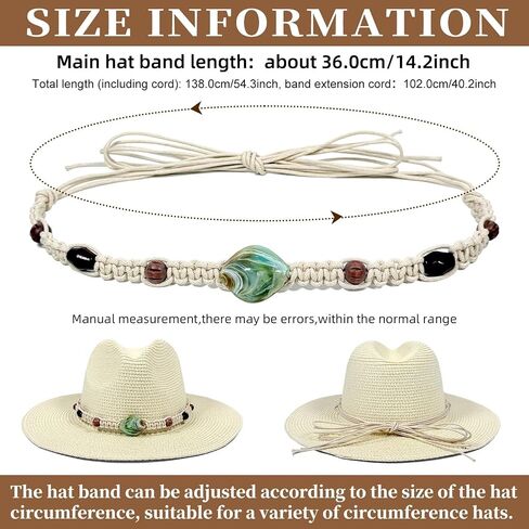 Cowboy Hat Bands for Men Women, Leather Hatbands Belt for Cowboy/Western/Fedora/Cowgirl Hats in Saudi Arabia