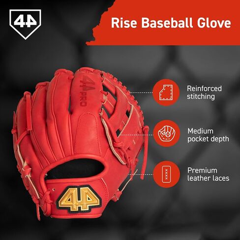 BB Stock Rise Baseball Glove for Youth & Little Leagues, Age 8-12, Infield & Outfield, 11.5", H-Web, Easy Break-in, Narrow Fit & Lightweight Design in Saudi Arabia